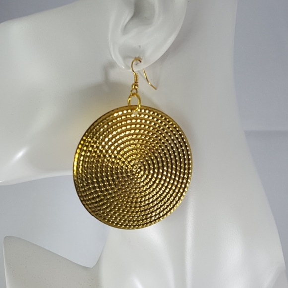 Handmade Jewelry - Metallic earrings handmade in Kenya